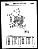 TUB AND FRAME PARTS Diagram and Parts List for SC24C7WTLC  Gibson Dishwasher
