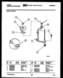 COMPRESSOR PARTS Diagram and Parts List for AJ11E5TYA  Gibson Air Conditioner