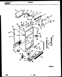 CABINET PARTS Diagram and Parts List for FRT20TRAD0  Frigidaire Refrigerator