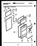 DOOR PARTS Diagram and Parts List for RT155LLD0  Frigidaire Refrigerator