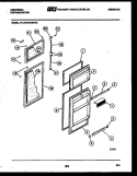 DOOR PARTS Diagram and Parts List for GTL175WY3  Uni Refrigerator