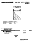 COVER Diagram and Parts List for FWX445RFT1  Frigidaire Washer