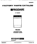WASHER, 27`` Diagram and Parts List for FWX645DBD1  Frigidaire Washer