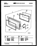 DOOR PARTS Diagram and Parts List for 56-1030-10-01  Tappan Microwave