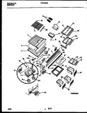 SHELVES AND SUPPORTS Diagram and Parts List for FRT20QRAW0  Frigidaire Refrigerator