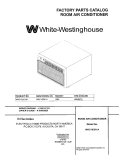 COVER Diagram and Parts List for WAC103K1A1  Westinghouse Air Conditioner