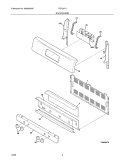Part Location Diagram of 316541616 Frigidaire PANEL-BKGD