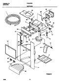ICE DISPENSER Diagram and Parts List for FRS24WSGW3  Frigidaire Refrigerator