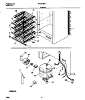 SYSTEM Diagram and Parts List for MFU21M3GW1  Frigidaire Freezer