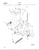 CABINET Diagram and Parts List for FRS22ZGHD6  Frigidaire Refrigerator