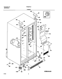 CABINET Diagram and Parts List for FRS23R4AW9  Frigidaire Refrigerator