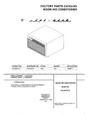 COVER Diagram and Parts List for FAC083K7A1  Frigidaire Air Conditioner