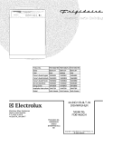 COVER Diagram and Parts List for FDB1450CHB4  Frigidaire Dishwasher