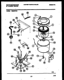 TUBS, WATER VALVE AND LID SWITCH Diagram and Parts List for SM230PXD2  Frigidaire Washer