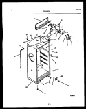 CABINET PARTS Diagram and Parts List for TPK160PN3W  Kelvinator Refrigerator