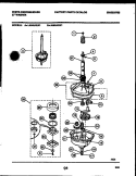 TRANSMISSION PARTS Diagram and Parts List for LA640AXW1  Frigidaire Washer