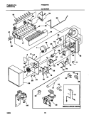 ICE MAKER Diagram and Parts List for FRS20ZRGW9  Frigidaire Refrigerator