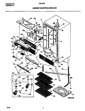 CABINET / CONTROL / SHELVES Diagram and Parts List for B30LSPSC1  Frigidaire Freezer