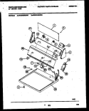 CONSOLE AND CONTROL PARTS Diagram and Parts List for WDG216RBW0  Frigidaire Dryer