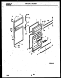 DOOR PARTS Diagram and Parts List for WRT18JRBW0  Frigidaire Refrigerator