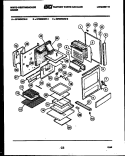 BODY PARTS Diagram and Parts List for GF980KXW0  Frigidaire Range