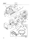 ICE MAKER Diagram and Parts List for FRS23HF5AQ1  Frigidaire Refrigerator