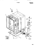 TUB Diagram and Parts List for F71C765BB0  Frigidaire Dishwasher