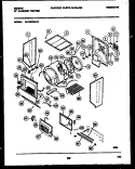 CABINET AND COMPONENT PARTS Diagram and Parts List for EL27M6WAFA  Gibson Washer Dryer Combo