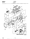 ICE MAKER Diagram and Parts List for FRS22WNCW2  Frigidaire Refrigerator