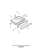 STORAGE DRAWER Diagram and Parts List for REGS38BDL0  Frigidaire Wall Oven