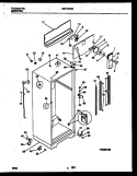 CABINET PARTS Diagram and Parts List for MRT19PNBD1  Frigidaire Refrigerator
