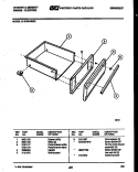 DRAWER PARTS Diagram and Parts List for 31-6759-23-02  Tappan Range