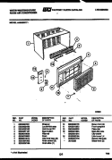 CABINET PARTS Diagram and Parts List for AH086N7T1  Frigidaire Air Conditioner
