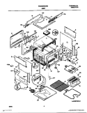 BODY Diagram and Parts List for FES300WCDI  Frigidaire Range