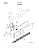CONTROL PANEL Diagram and Parts List for PLEB30S8ACA  Frigidaire Wall Oven