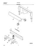BACKGUARD Diagram and Parts List for FSF312ASA  Frigidaire Range