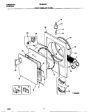 FRONT PANEL / LINT FILTER Diagram and Parts List for FDG546NBS2  Frigidaire Dryer