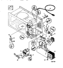 FUNCTIONAL Diagram and Parts List for SMS107T1B1  Tappan Microwave