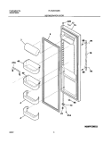 REFRIGERATOR DOOR Diagram and Parts List for PLHS267ZAB5  Frigidaire Refrigerator