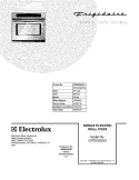 COVER Diagram and Parts List for CFEB30S5GC4  Frigidaire Wall Oven