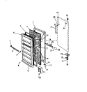 DOOR Diagram and Parts List for FU161JRW2  Frigidaire Freezer