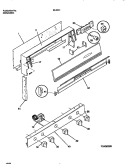 BACKGUARD Diagram and Parts List for 30-2241-00-05  Tappan Range