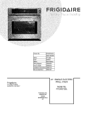 COVER Diagram and Parts List for FFEW2725LSA  Frigidaire Wall Oven
