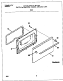 DOOR Diagram and Parts List for MLF311SGDD  Frigidaire Range