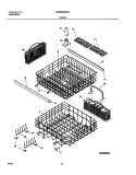 RACKS Diagram and Parts List for WDB956MBC0  Westinghouse Dishwasher