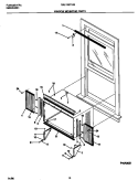 WINDOW MOUNTING PARTS Diagram and Parts List for GAL106F1A3  Gibson Air Conditioner
