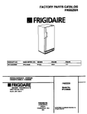 COVER Diagram and Parts List for FFU12D9EW2  Frigidaire Freezer
