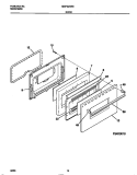 DOOR Diagram and Parts List for MGF324WBSE  Frigidaire Range