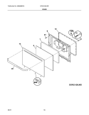 DOOR Diagram and Parts List for CRG3120LWE  Crosley Range