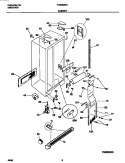 CABINET Diagram and Parts List for FRS26ZSHB0  Frigidaire Refrigerator